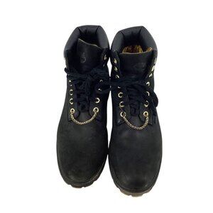 Timberland Mens 6-Inch Premium Waterproof Boots Black Nubuck Size 9.5
